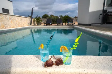 Family House with Private Heated Pool in Šibenik