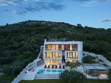 Modern Sea View Villa with Infinity Pool, Dubrovnik