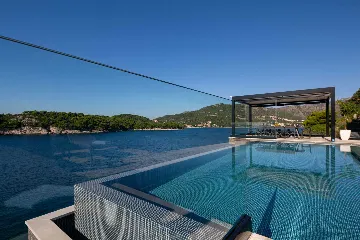 Contemporary Seafront Villa with Pool in Dubrovnik