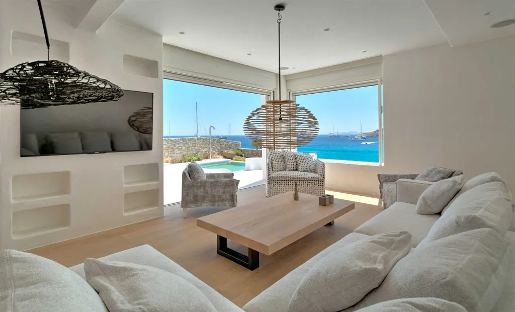 Seaside Six-Bedroom Villa with Private Pool, Mykonos