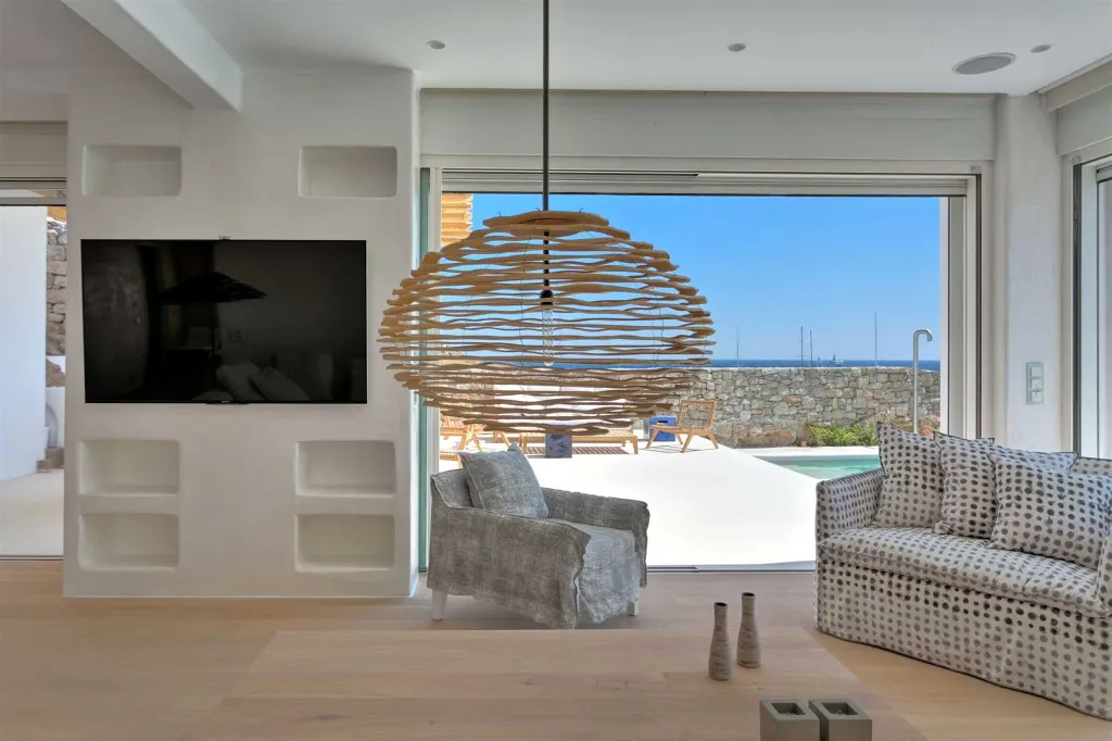 Seaside Six-Bedroom Villa with Private Pool, Mykonos