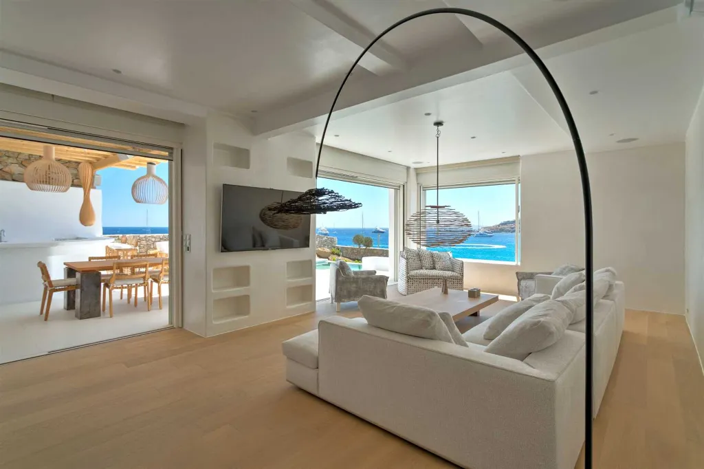 Seaside Six-Bedroom Villa with Private Pool, Mykonos