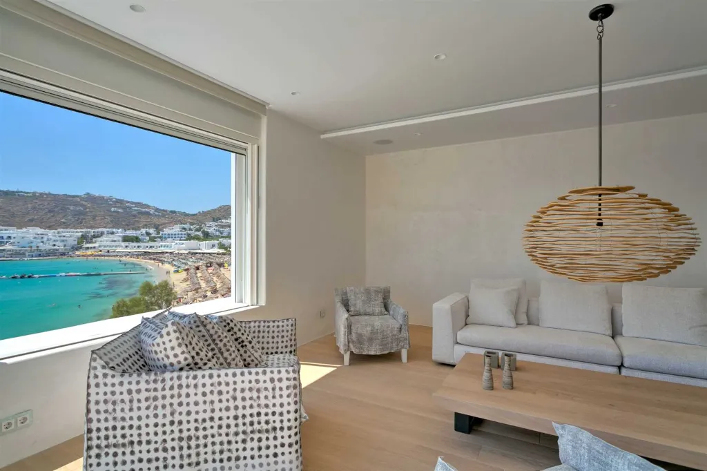 Seaside Six-Bedroom Villa with Private Pool, Mykonos