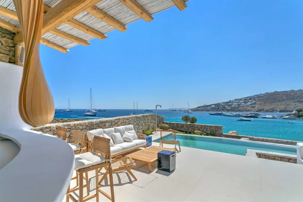 Seaside Six-Bedroom Villa with Private Pool, Mykonos