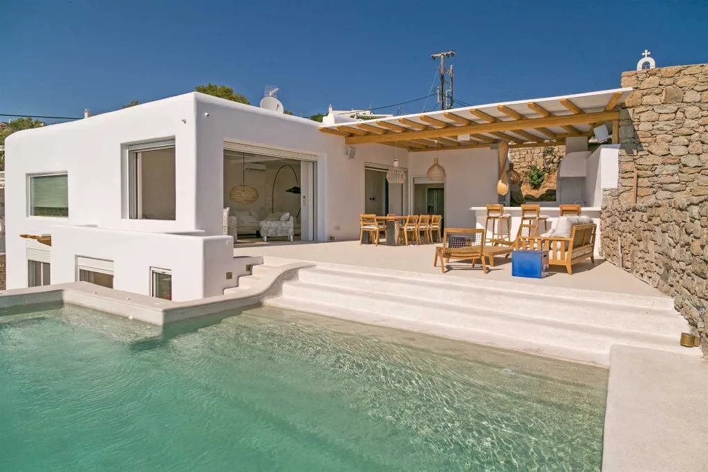 Seaside Six-Bedroom Villa with Private Pool, Mykonos