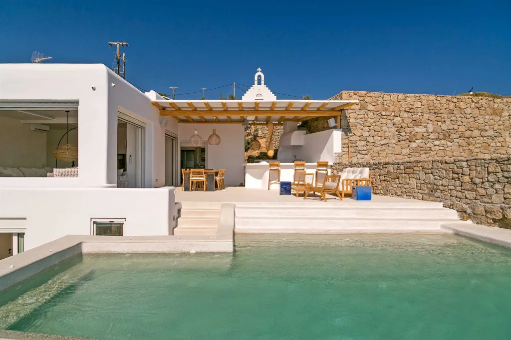 Seaside Six-Bedroom Villa with Private Pool, Mykonos