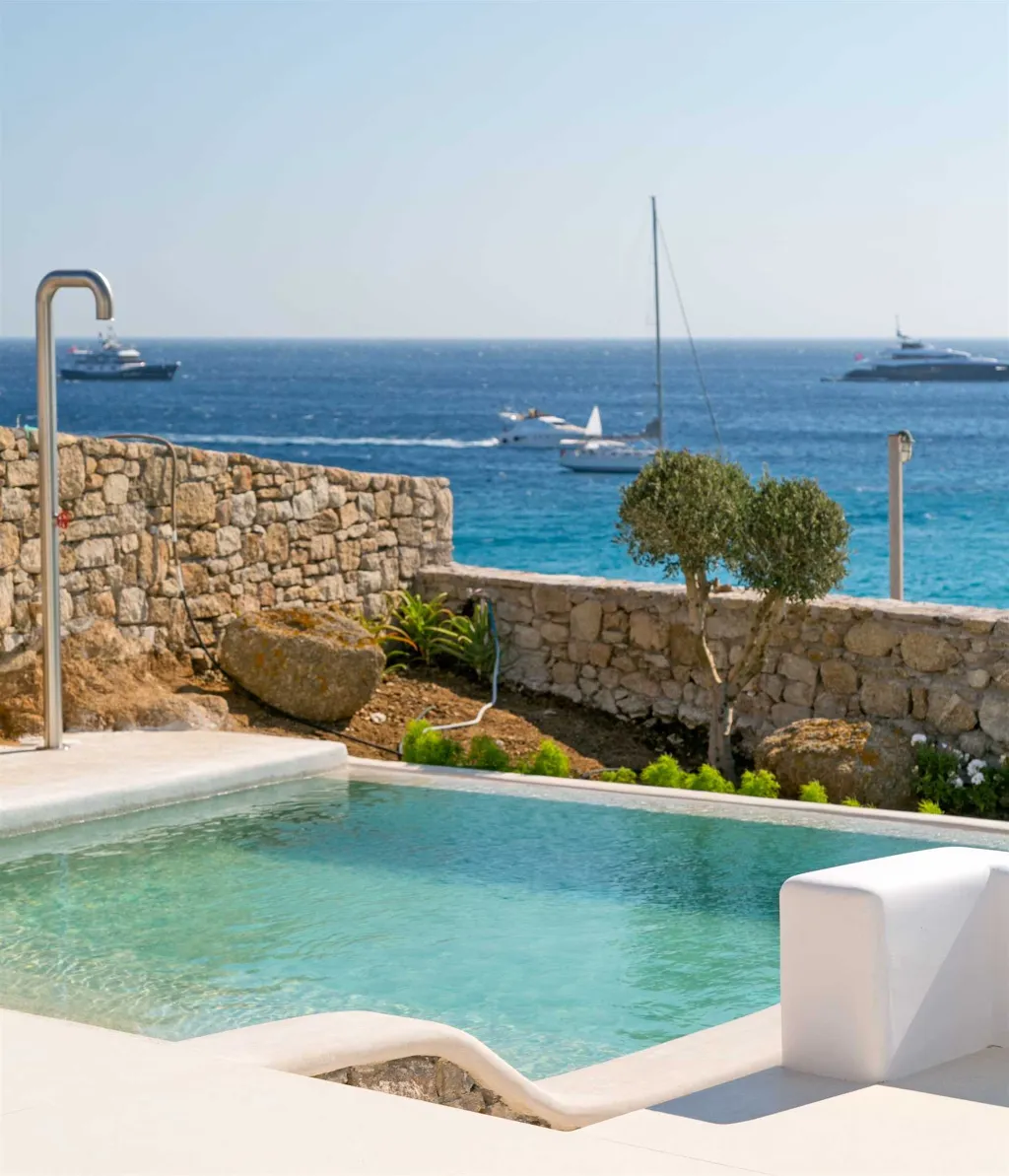 Seaside Six-Bedroom Villa with Private Pool, Mykonos