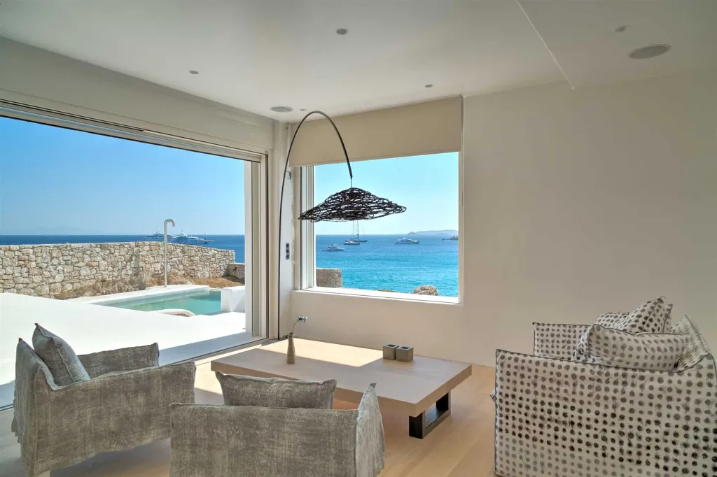 Seaside Six-Bedroom Villa with Private Pool, Mykonos