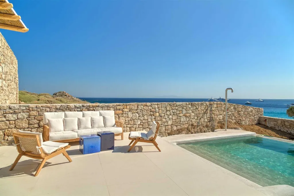 Seaside Six-Bedroom Villa with Private Pool, Mykonos