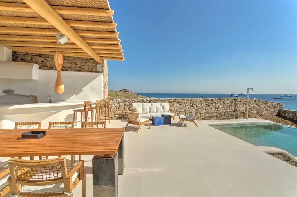 Seaside Six-Bedroom Villa with Private Pool, Mykonos