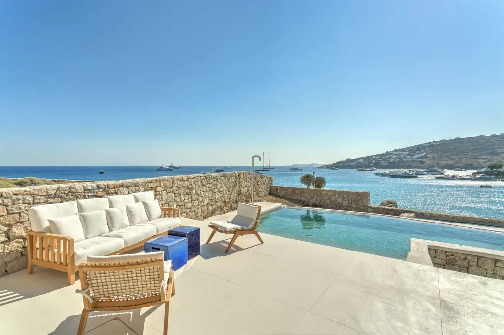 Seaside Six-Bedroom Villa with Private Pool, Mykonos