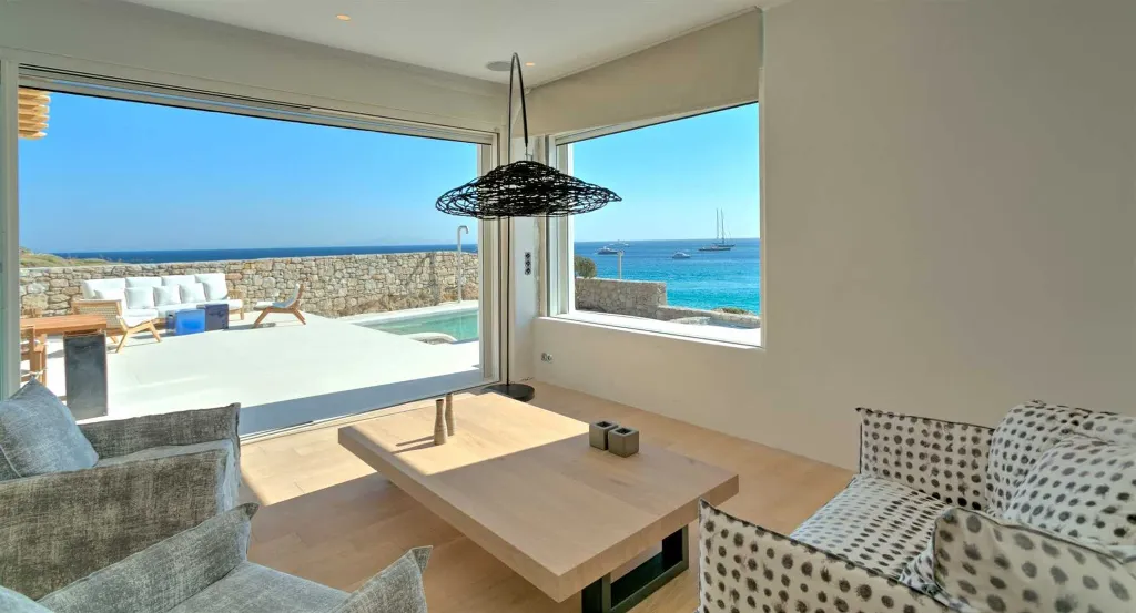 Seaside Six-Bedroom Villa with Private Pool, Mykonos