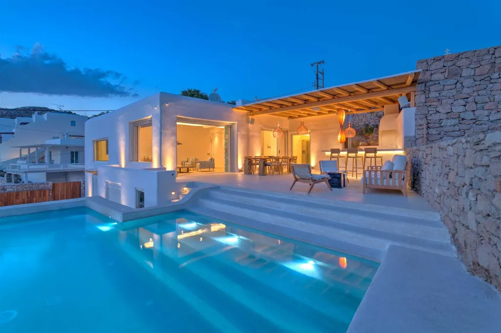 Seaside Six-Bedroom Villa with Private Pool, Mykonos