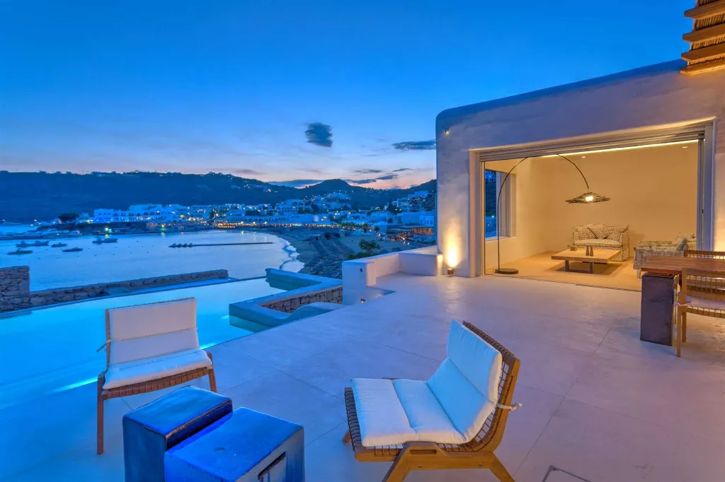 Seaside Six-Bedroom Villa with Private Pool, Mykonos