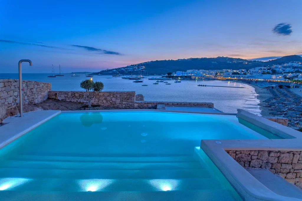 Seaside Six-Bedroom Villa with Private Pool, Mykonos