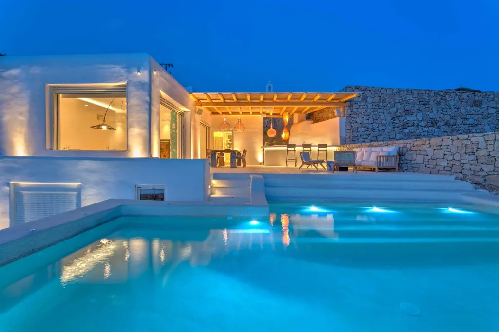 Seaside Six-Bedroom Villa with Private Pool, Mykonos