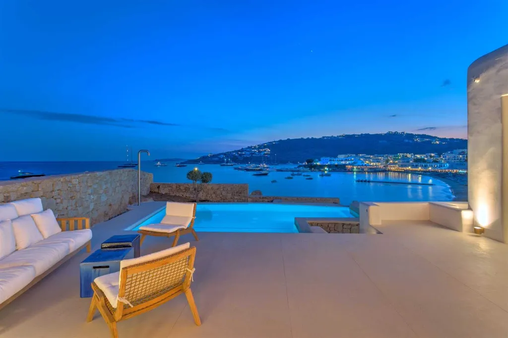 Seaside Six-Bedroom Villa with Private Pool, Mykonos