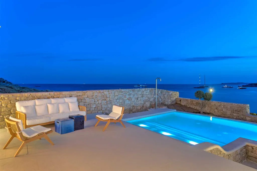 Seaside Six-Bedroom Villa with Private Pool, Mykonos