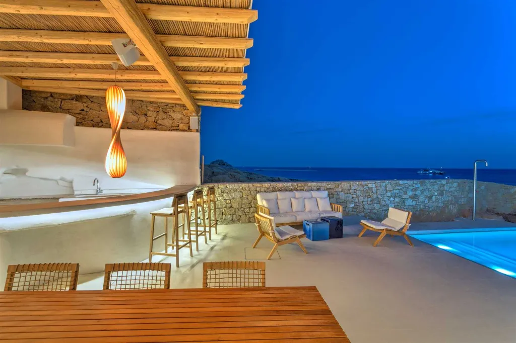 Seaside Six-Bedroom Villa with Private Pool, Mykonos