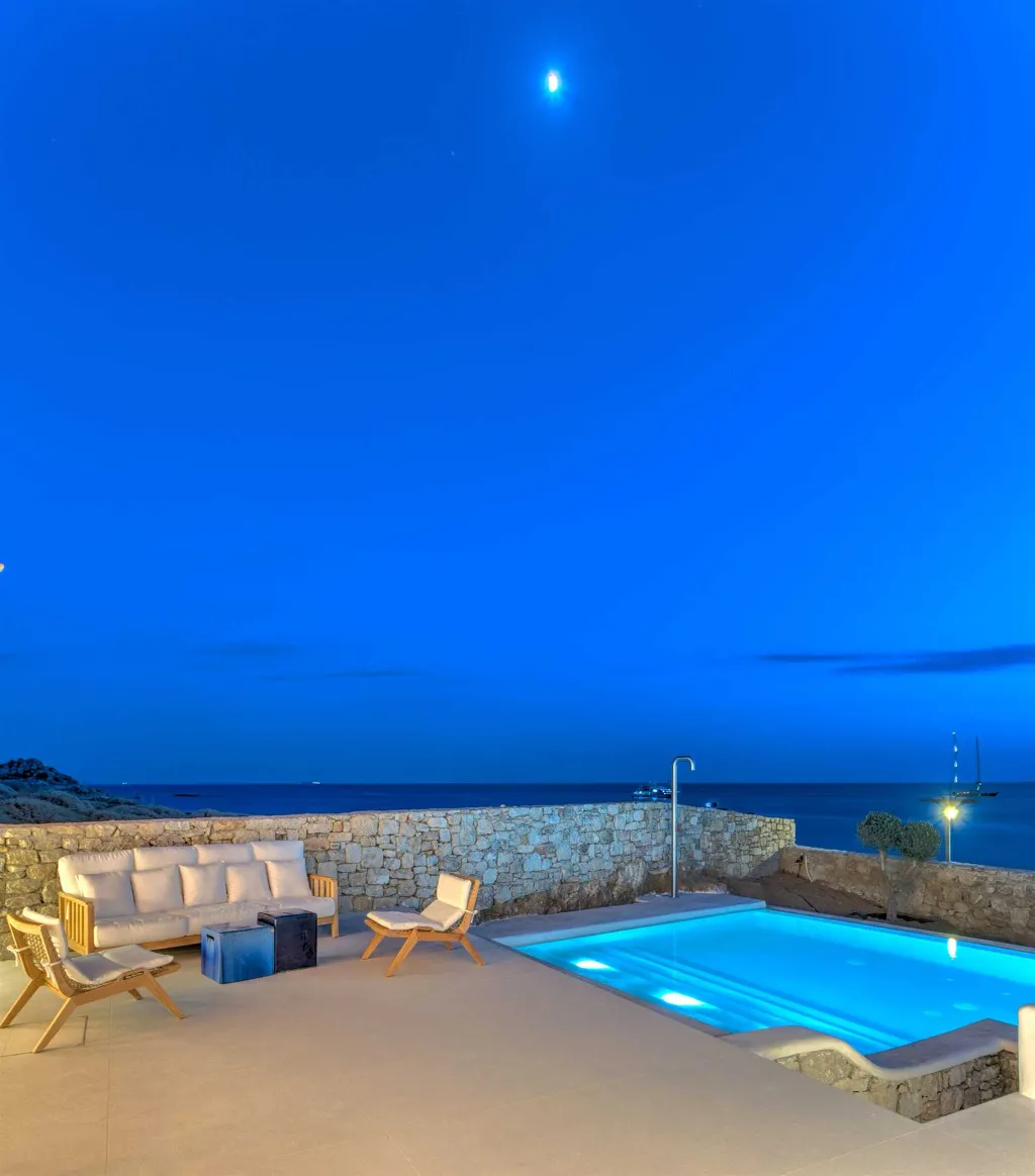 Seaside Six-Bedroom Villa with Private Pool, Mykonos