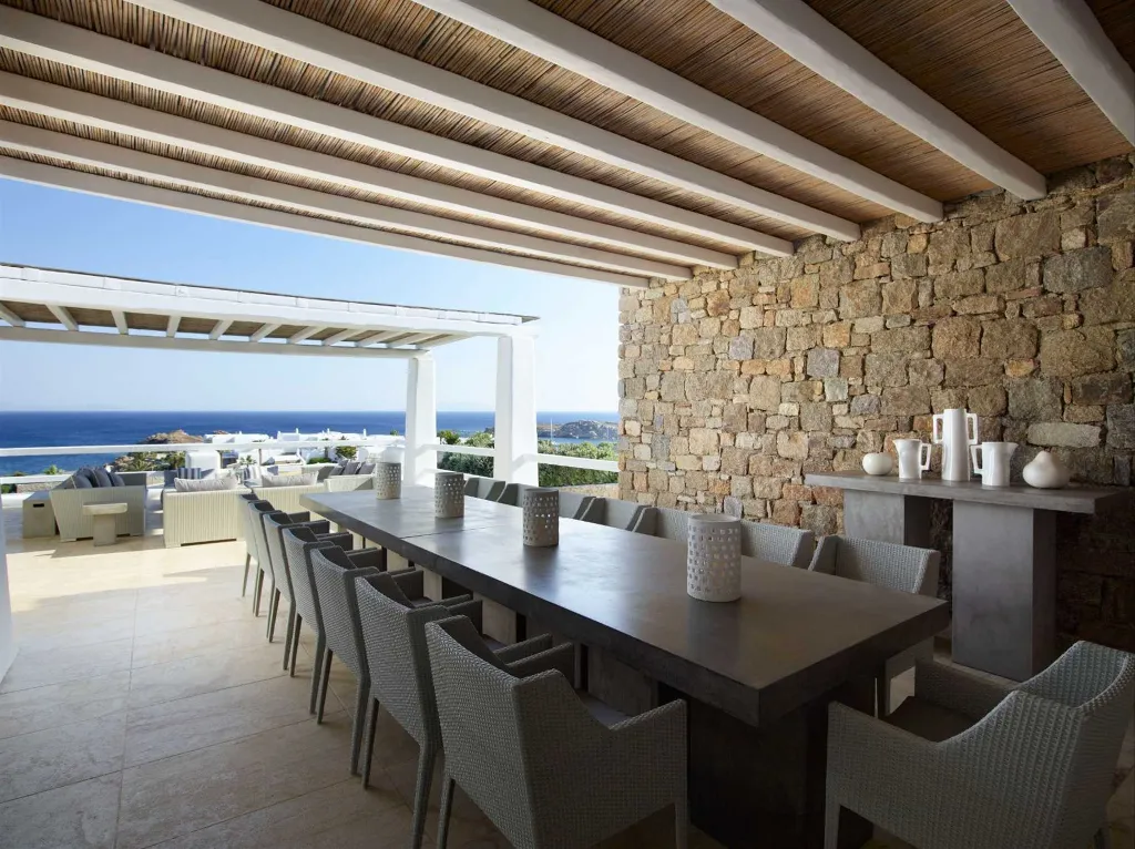 Seafront Villa with Pool and 8 Bedrooms in Mykonos