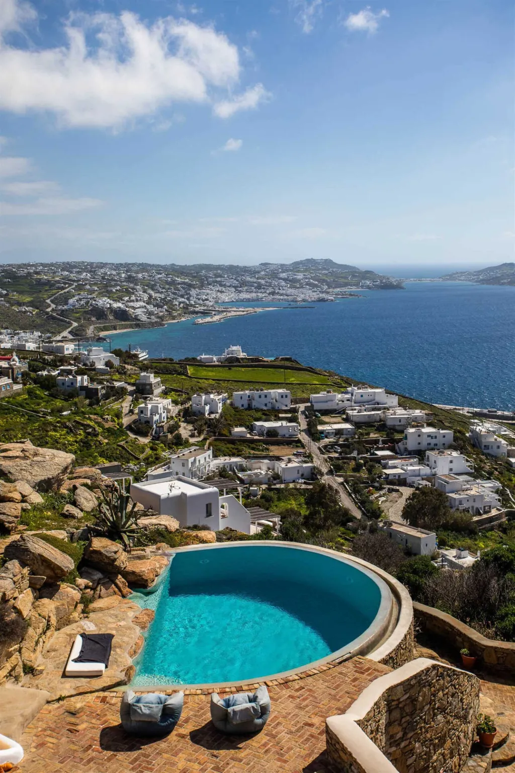 Seaview Infinity Villa with Pool in Mykonos