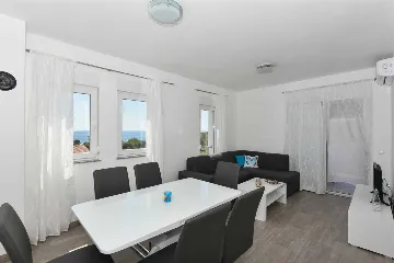 Apartment with Sea-View Balcony in Vir for 6