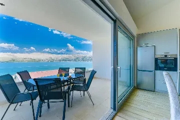 Apartment in Pag with Sea and Mountain Views