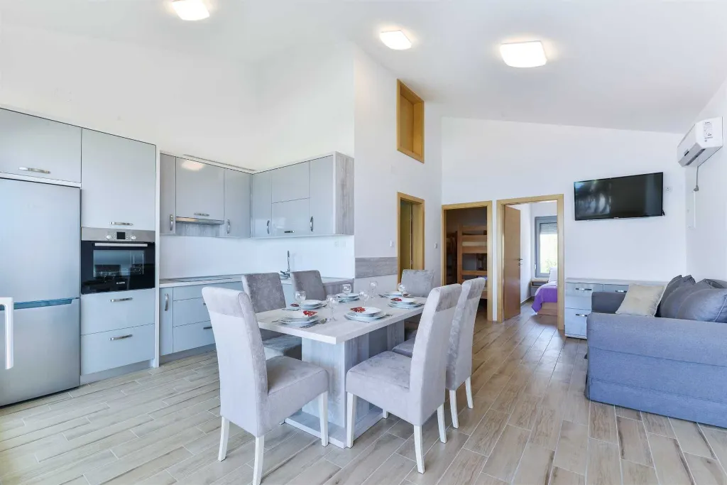 Apartment in Pag with Sea and Mountain Views