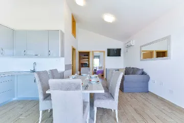 Apartment in Pag with Sea and Mountain Views