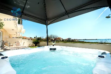 Privlaka Villa with Private Jacuzzi and Sea Views