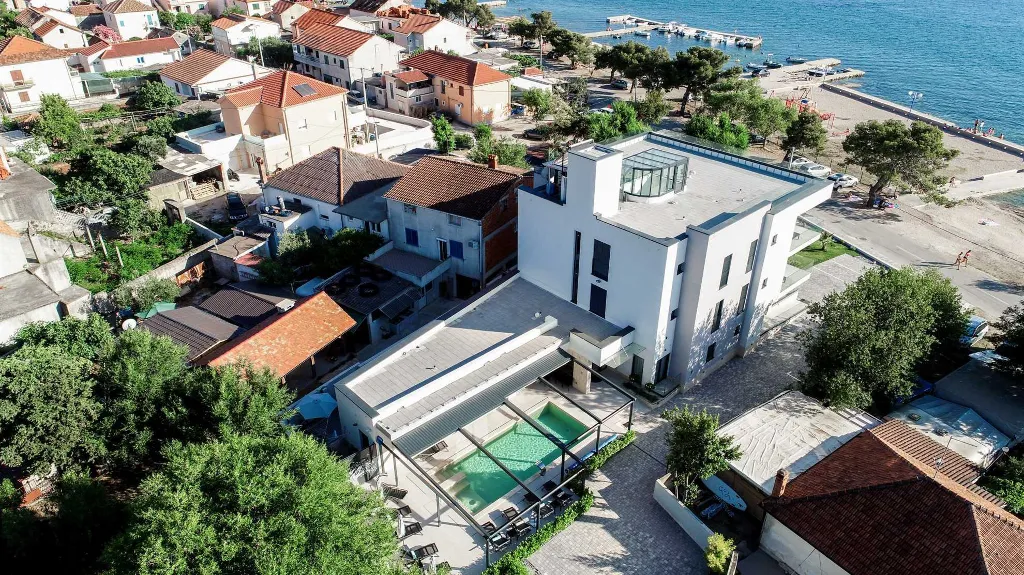 Room in Turanj for 2 with Side Sea View