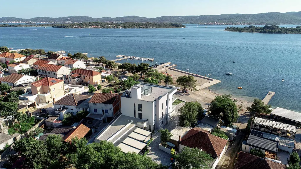 Room in Turanj for 2 with Side Sea View