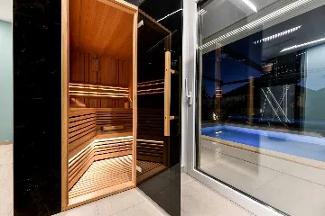 Room in Turanj for 2 Guests with Side Sea View