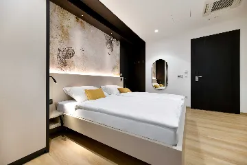 Room in Turanj for 2 Guests with Side Sea View