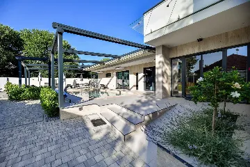 Room in Turanj for 2 Guests with Side Sea View