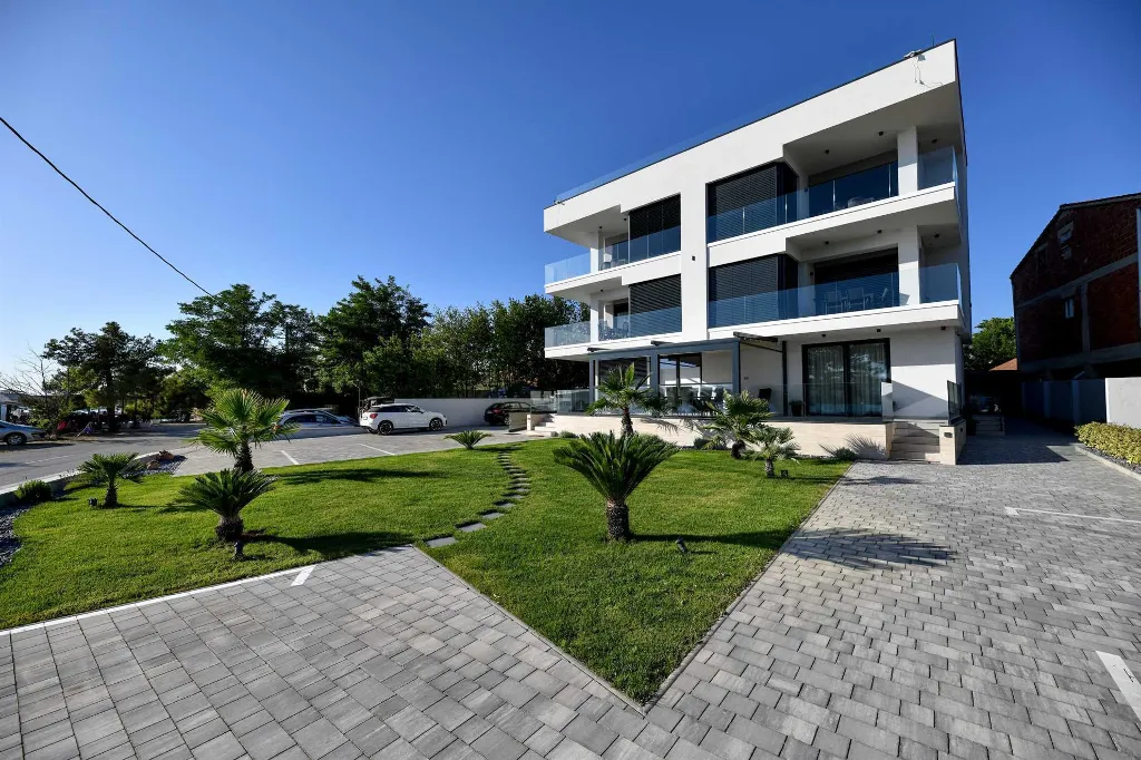 Room in Turanj for 2 Guests with Side Sea View