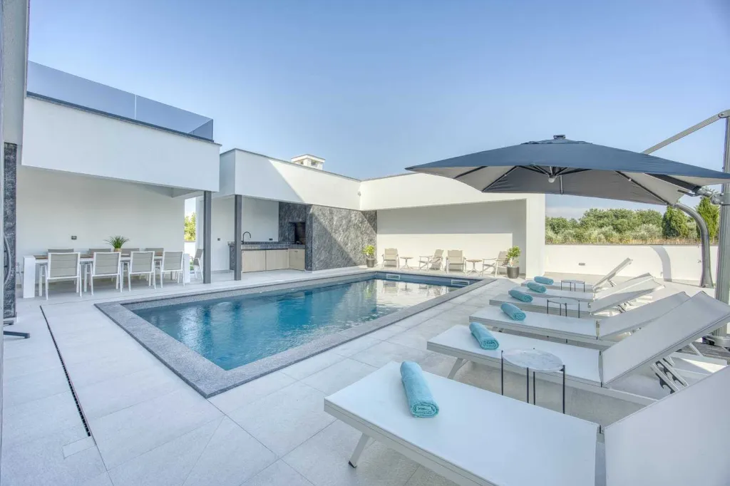 Zaton Villa with Sauna and Two Swimming Pools