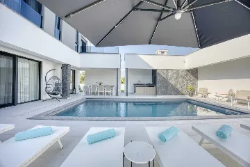 Zaton Villa with Sauna and Two Swimming Pools