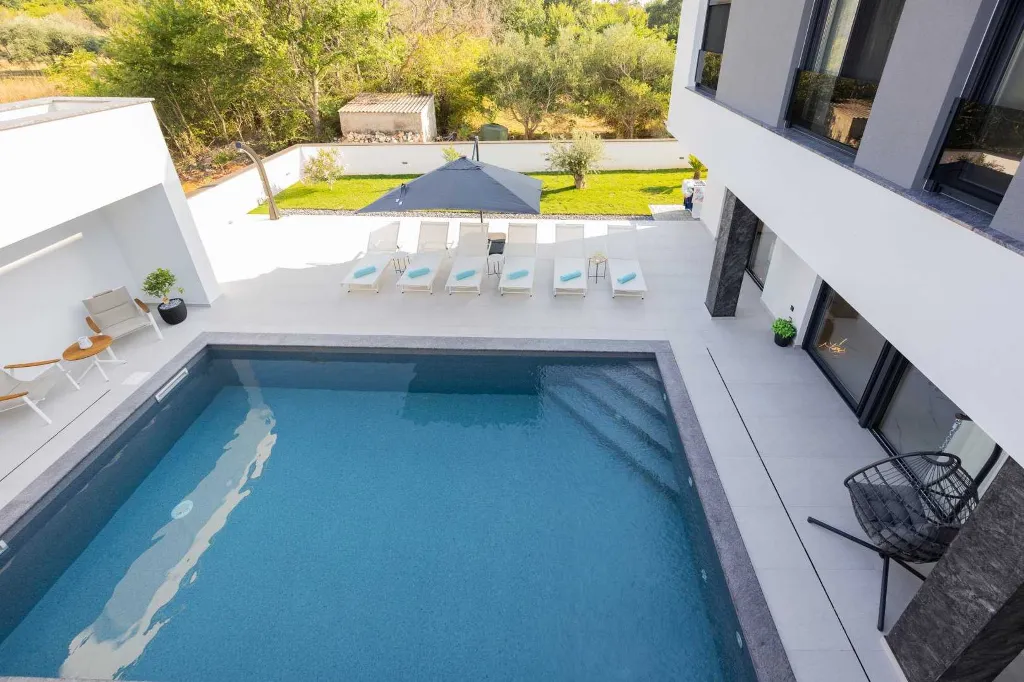 Zaton Villa with Sauna and Two Swimming Pools