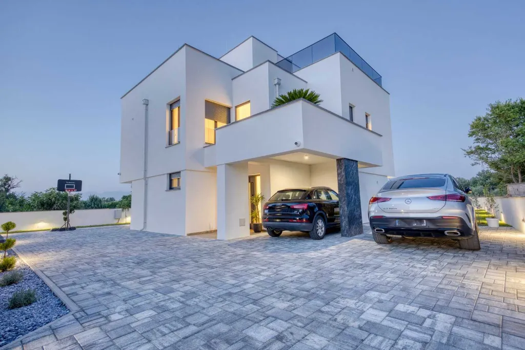 Zaton Villa with Sauna and Two Swimming Pools