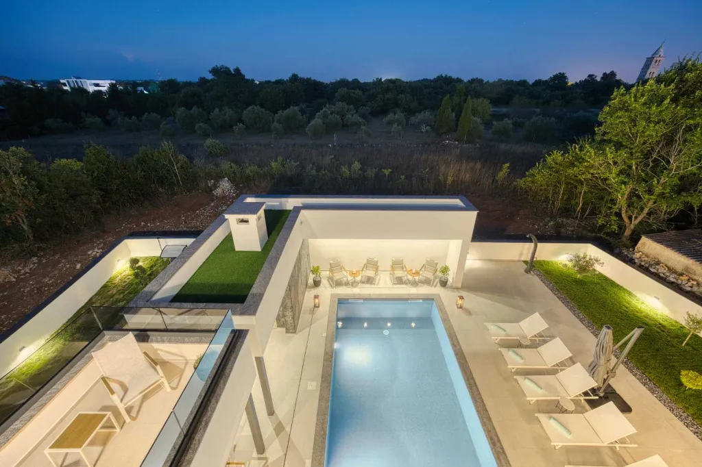 Zaton Villa with Sauna and Two Swimming Pools