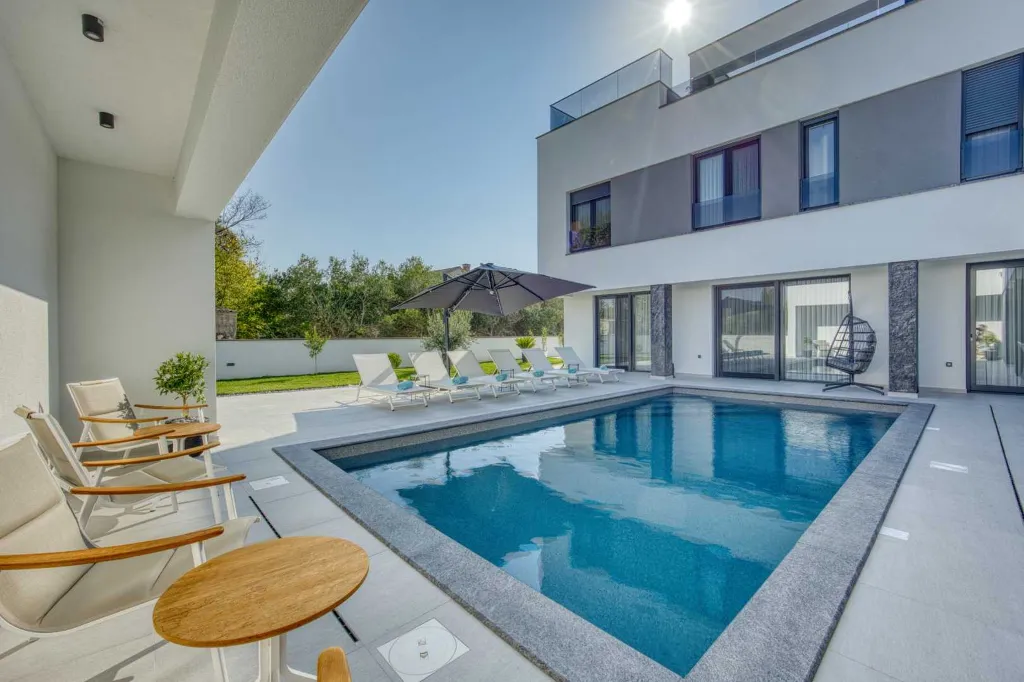 Zaton Villa with Sauna and Two Swimming Pools