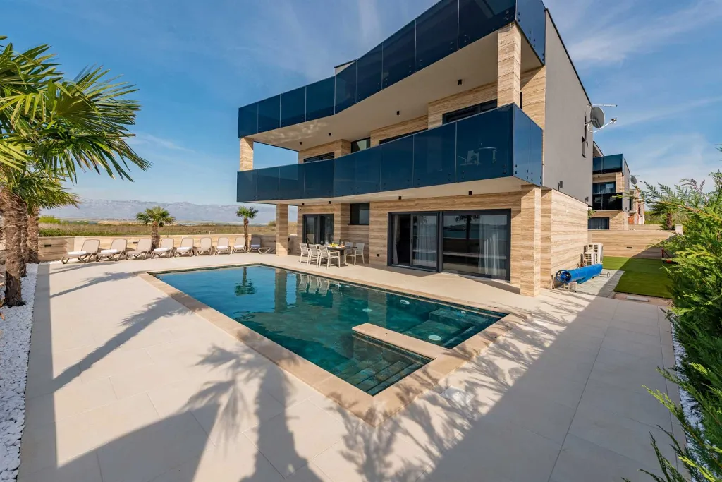 Modern 5-Bedroom Villa in Privlaka for 10 Guests
