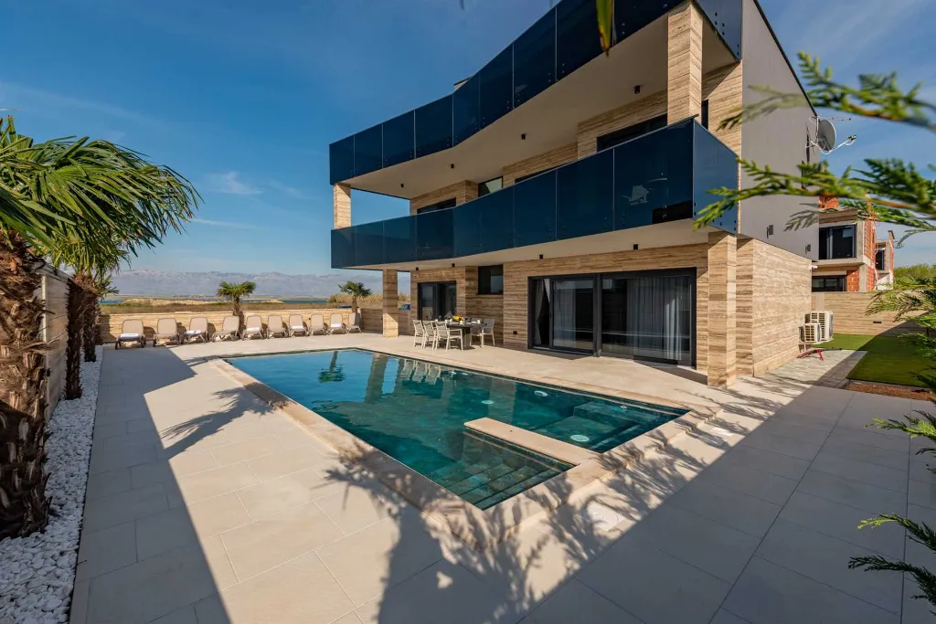Modern 5-Bedroom Villa in Privlaka for 10 Guests