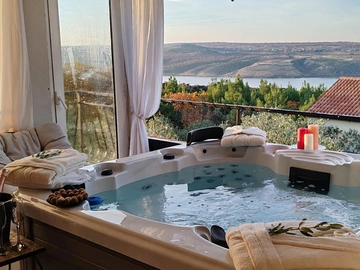 Stone Villa in Posedarje with Private Pool