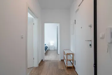 Pag Sea-View Apartment with Balcony for 5 Guests