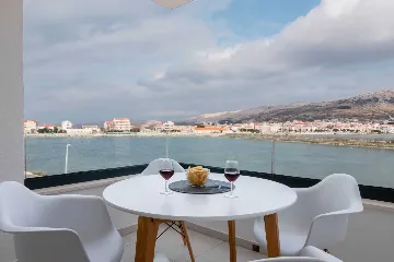 Pag Apartment with Sea View Balcony for 5