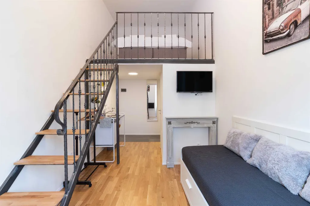 Ljubljana Duplex Studio with Gallery Double Bed