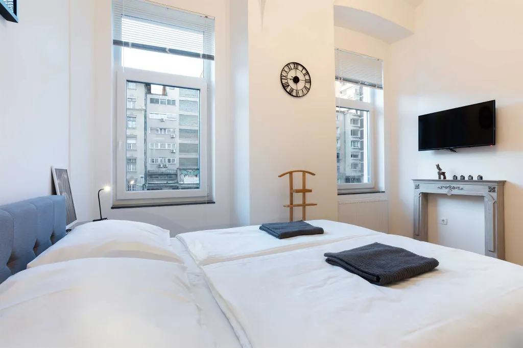 Duplex Studio with Gallery Bedroom in Ljubljana